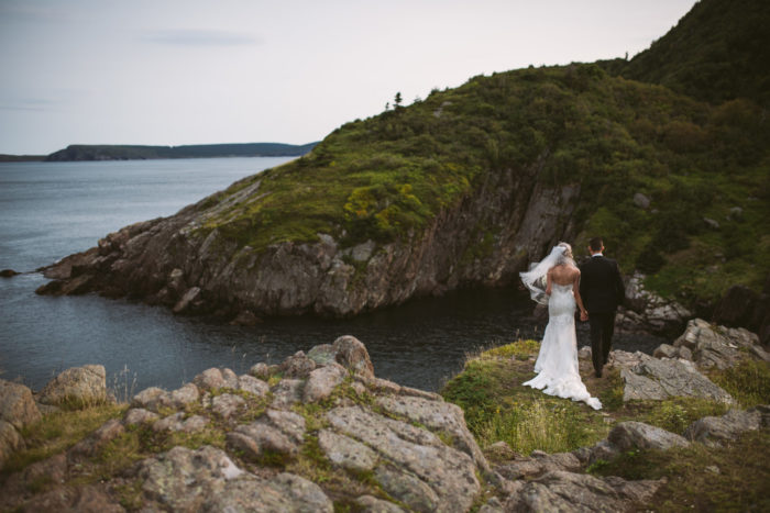 Wedding overlooking Cuckholds Cove St. John's Newfoundland and Labrador