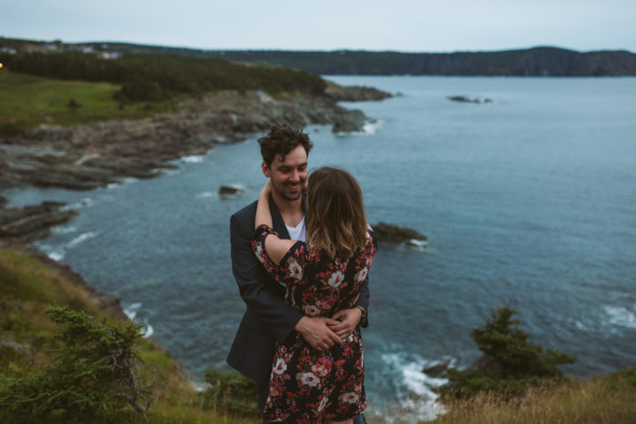 Atlantica Photography engagement session on the East Coast Trail, Middle Cove, Newfoundland and Labrador