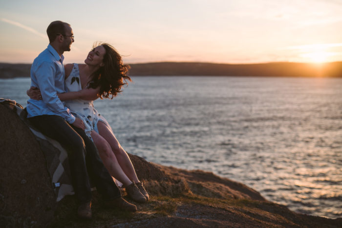 Atlantica engagement session at Torbay Point on the East Coast Trail