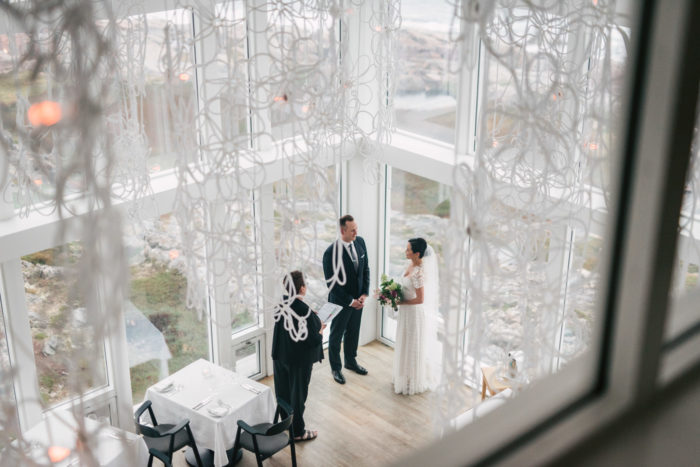 Wedding Ceremony in the Fogo Island Inn Dining Room