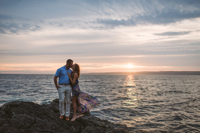 Atlantica Photography engagement session at beach in Paradise, Newfoundland and Labrador